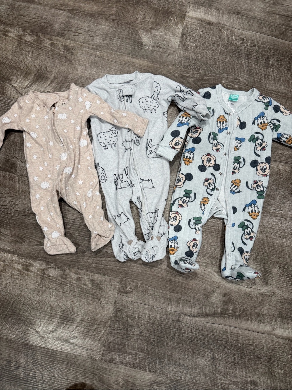 3 Footed Baby Pajamas